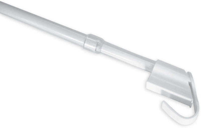 Klemmvitrage 75-125 cm Ø10/12 mm, weiß