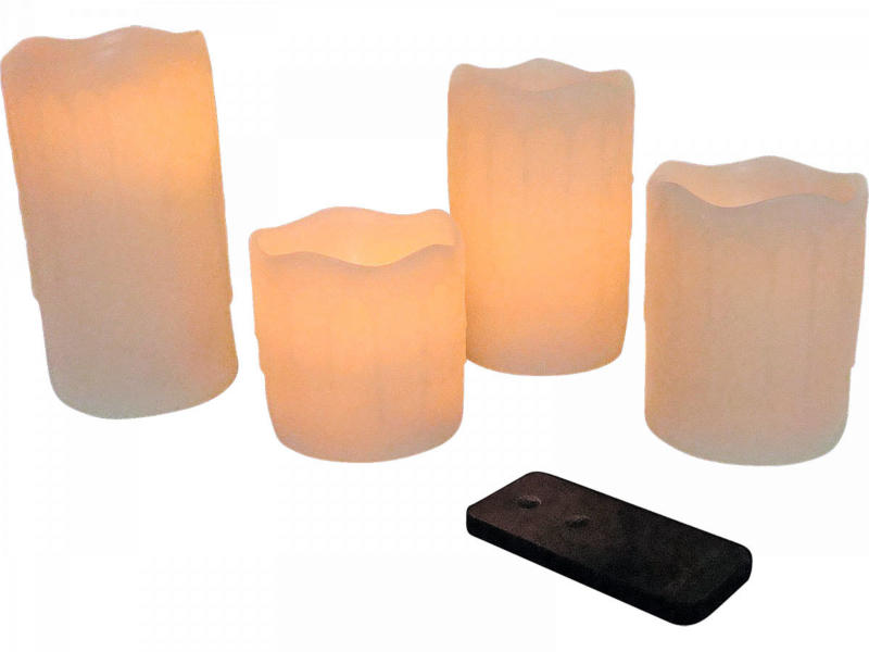 LED-Kerzen, 4er-Set