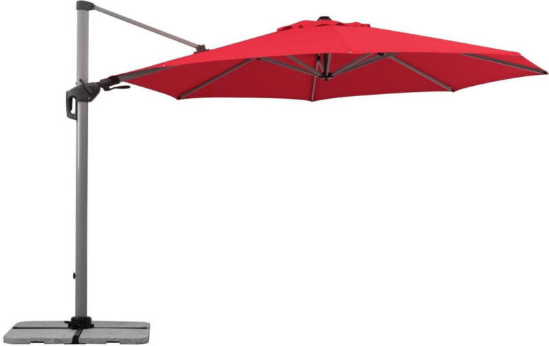 Ampelschirm „Bermuda“, 350 cm, Rot Rot