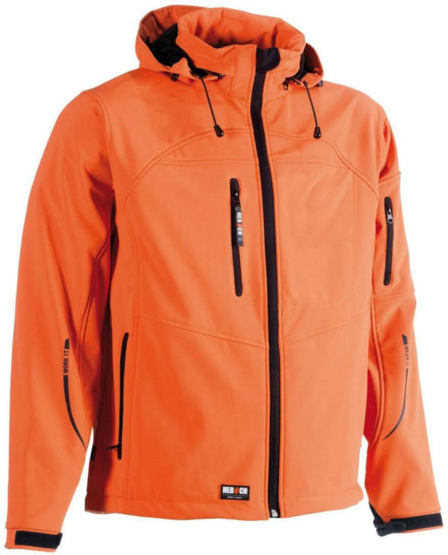 Softshell Jacke „Poseidon“, orange, Gr.S S