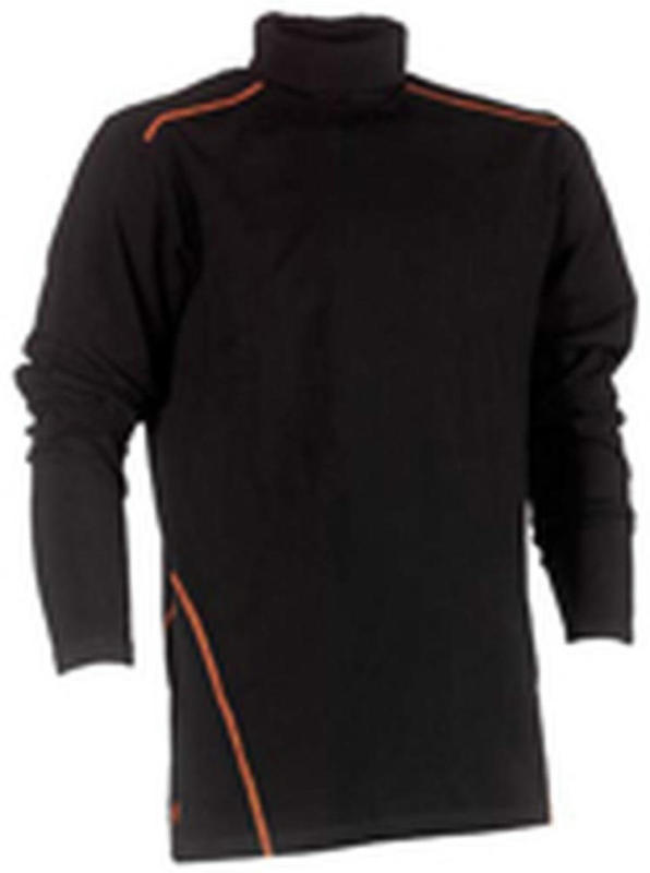 Rollkragen T-Shirt „Lotis“, langärmlig, schwarz, Gr. XXL XXL