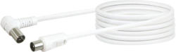 Antennenkabel, 75 dB, 5 m, weiß, mit Winkelstecker 5