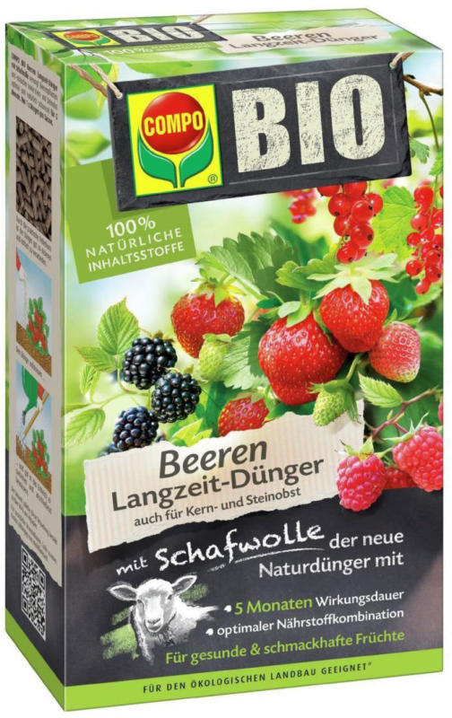 BIO Beeren Langzeit-Dünger mit Schafwolle, 2 L 2 L