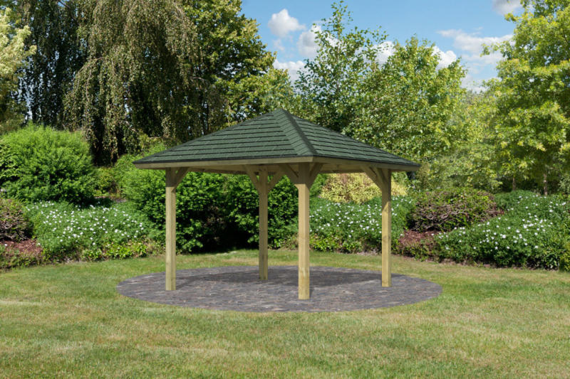 Holzpavillon „Bergen 1/2“, 265x265 cm 265x265 cm