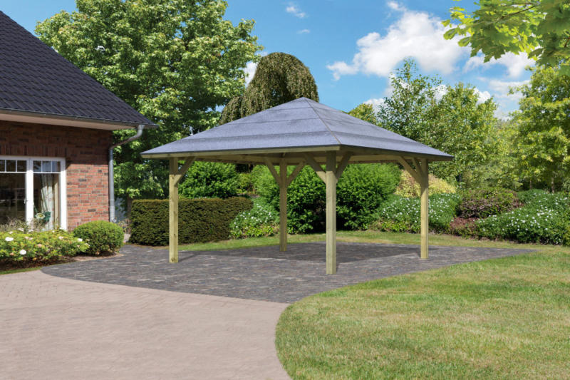 Pavillon Carport „Kirn 1“ Massivholz 359 cm