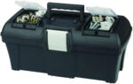 HELLWEG Baumarkt Werkzeugkoffer „Magnus Profi 16“, 39x18,5x20cm, schwarz 39x18,5x20 cm
