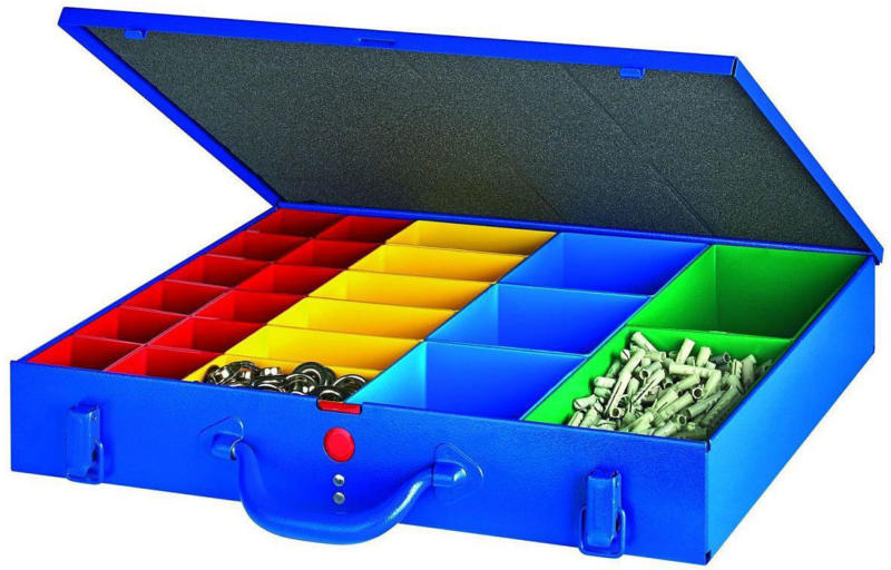 Metallkoffer „WK7“, 23 Boxen, blau