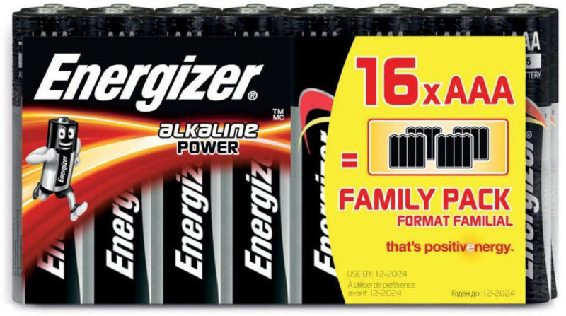 AAA-Batterien „Family Pack“, 16 Stück 16