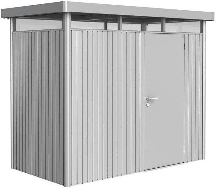 Gerätehaus „HighLine H1“, 275x155x222 cm, Standardtür 275x155x222 cm | silber-metallic | Standardtür