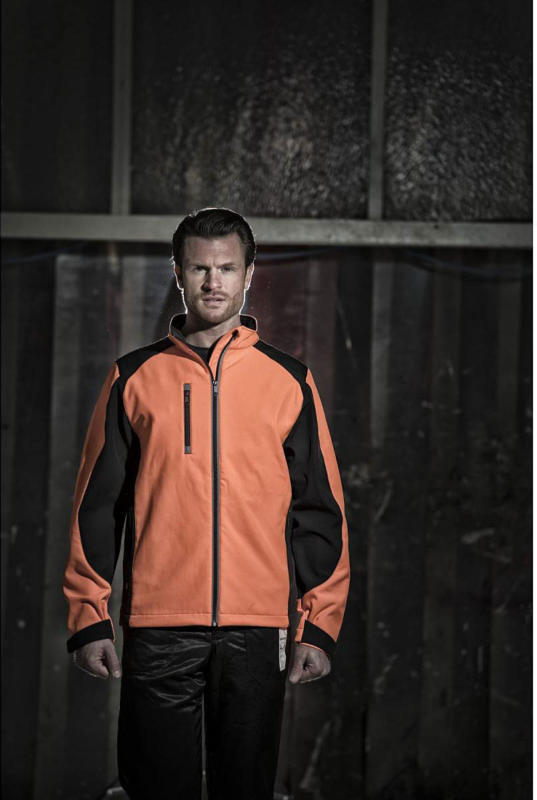 Softshell Jacke „Forst“, orange, Gr.XL XL