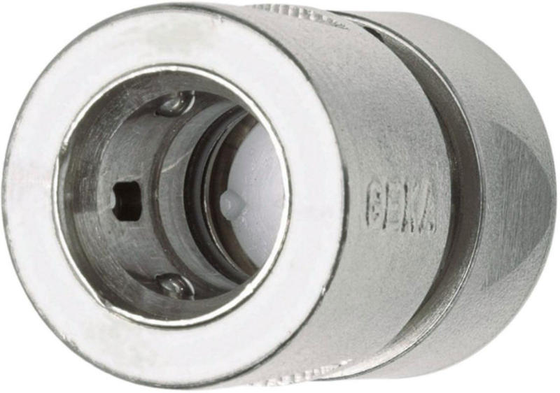 Schlauchstück 1/2" m.WS 1/2" - 13mm MS Ni m. Wasserstopp