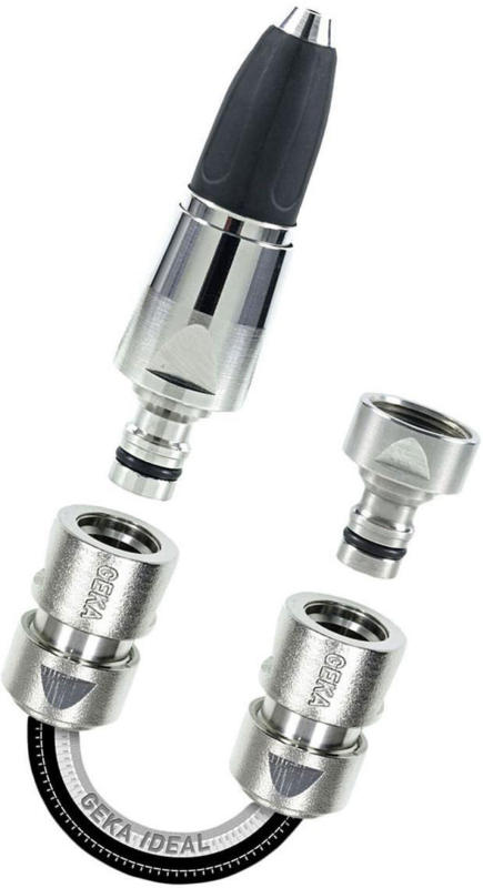 Ideal Starter-Set Spritzdüse,Hahnstecker,2xSchlauchst.Kart