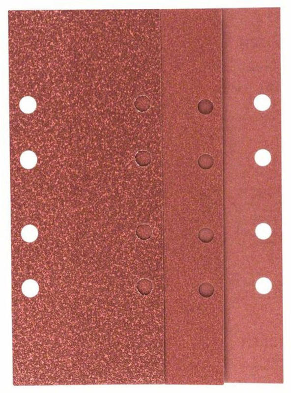 Schleifblatt 93x230mm, 3xG60/ 4xG120/ 3xG180, gespannt