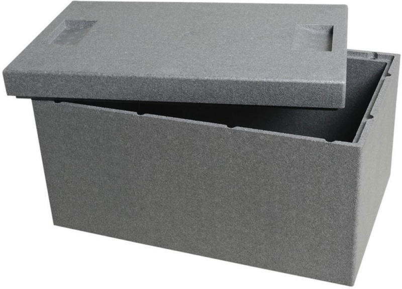 Thermobox mit Deckel, 54,5x35x30 cm, grau