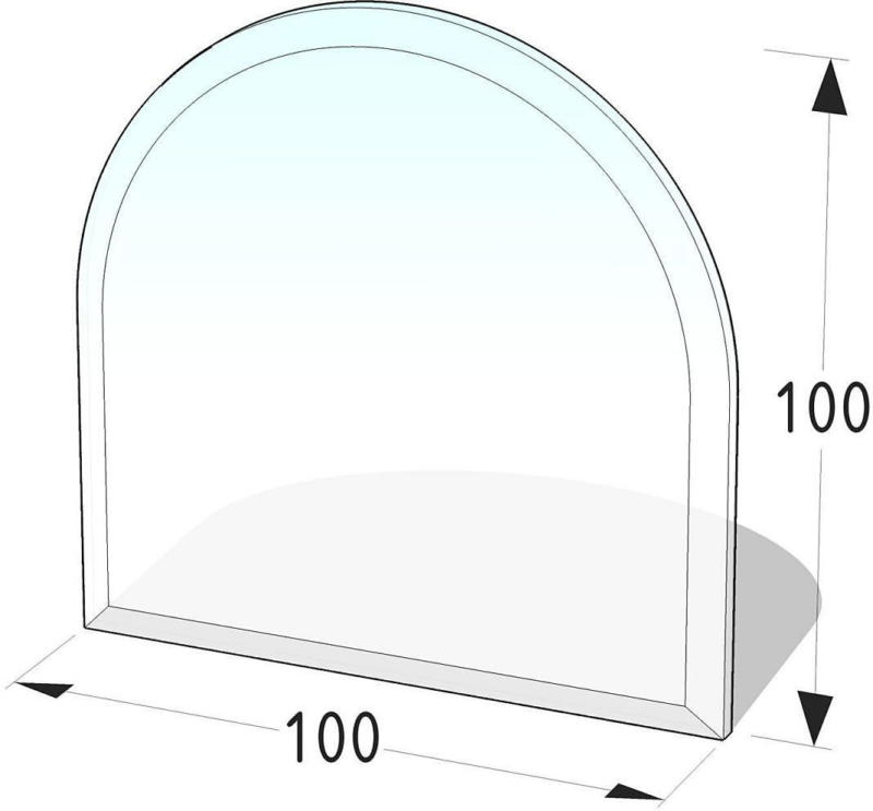 Glasbodenplatte Rundbogen „100x100 cm“