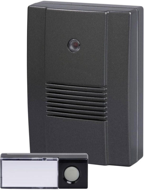 Funkgong-Set „HX Outdoor IP 55“ 150 m, schwarz/anthrazit