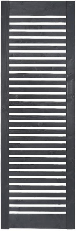 Zaunserie „Aalborg“, Zwischenstück, 60x180 cm, Fichte, anthrazit lasiert