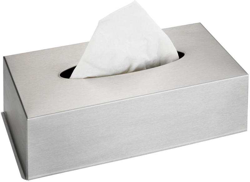 Edelstahlbox für Kosmetiktücher, matt