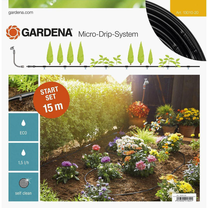 Micro-Drip-System Start Set Pflanzreihe S