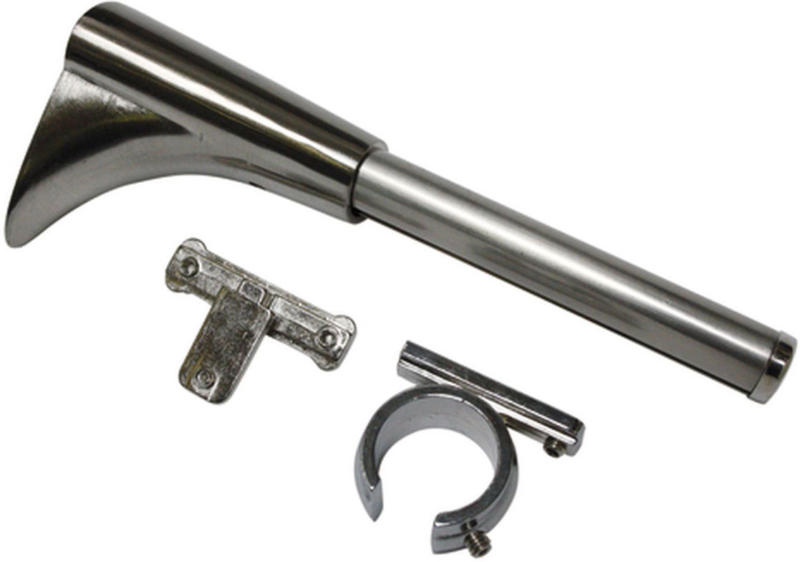Universal Träger 1- und 2-Lauf für Ø20 mm, 15 cm, Edelstahl-optik