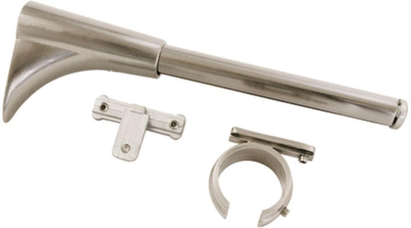 Universal Träger 1- und 2-Lauf für Ø25 mm, 6/5 cm, Edelstahl-optik