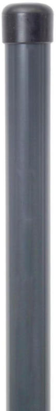 Zaunpfosten ungebohrt zinkphosphatiert, anthrazit, 34 mm, 1225 mm 122,5 cm