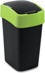 HELLWEG Baumarkt Abfallbehälter „Flip Bin“, 25 L, schwarz/grün