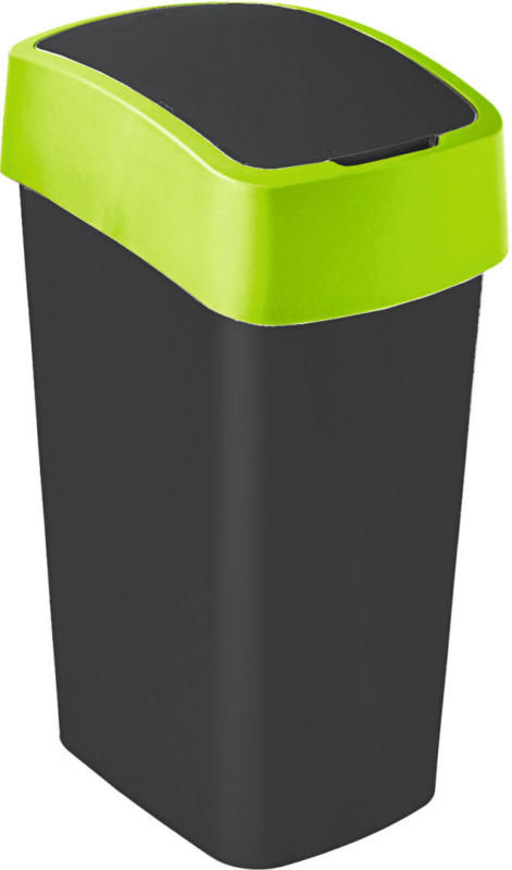 Abfallbehälter „Flip Bin“, 50 L, schwarz/grün