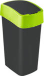 HELLWEG Baumarkt Abfallbehälter „Flip Bin“, 50 L, schwarz/grün