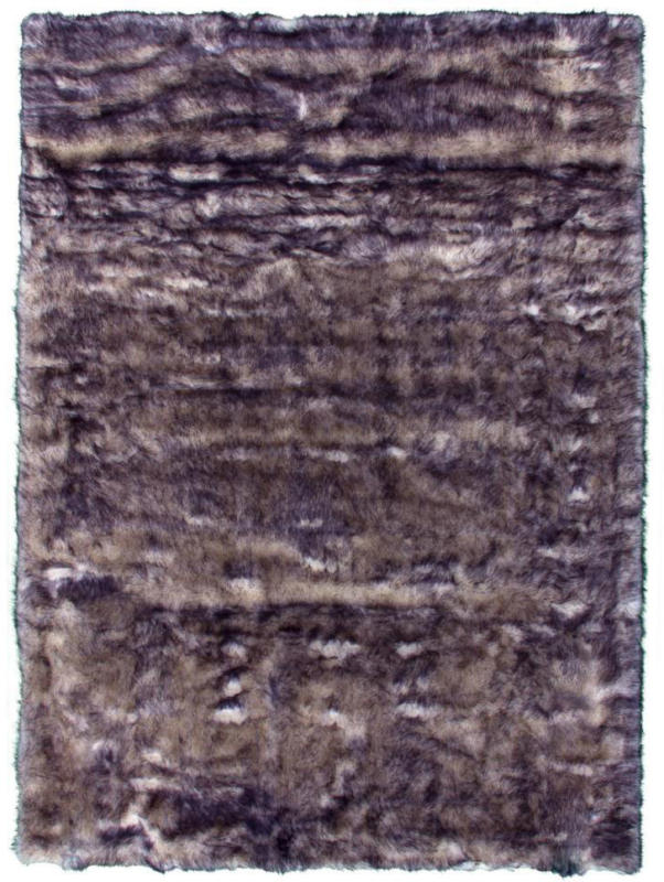 Teppich „Crown 110 Weiß/Petrol“, 180x280cm, Schaffellimitat 180x280 cm