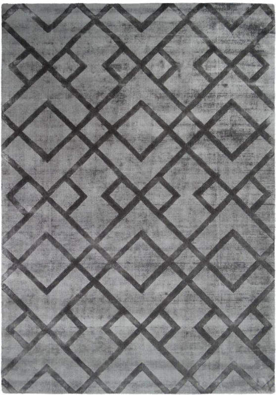 Kurzflorteppich „Luxury 310“ Grau/Anthrazit, 80x150cm 80x150 cm