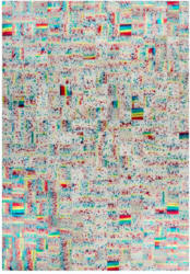 Lederteppich „Rocket 310“ Elfenbein/Multi, 80x150cm 80x150 cm