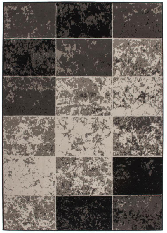 Flachflor-Teppich „Rohulla 2010“ Grau/Elfenbein, 80x150cm 80x150 cm