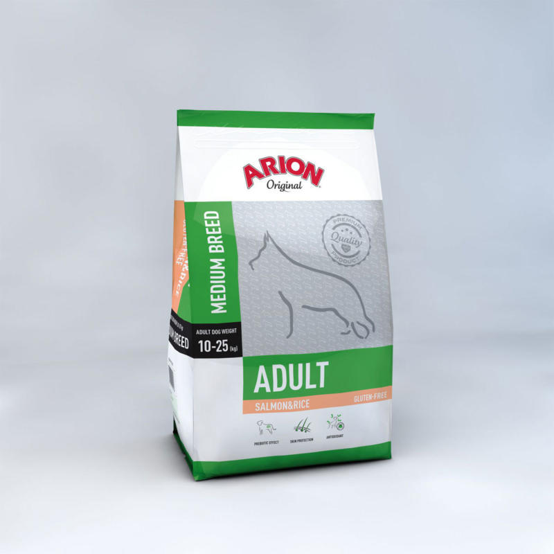 Dog Adult medium, Salmon & Rice, 3kg 3000 g