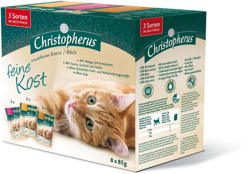 Cat erwachsene Katze, 8x85g, Portionsbuetel
