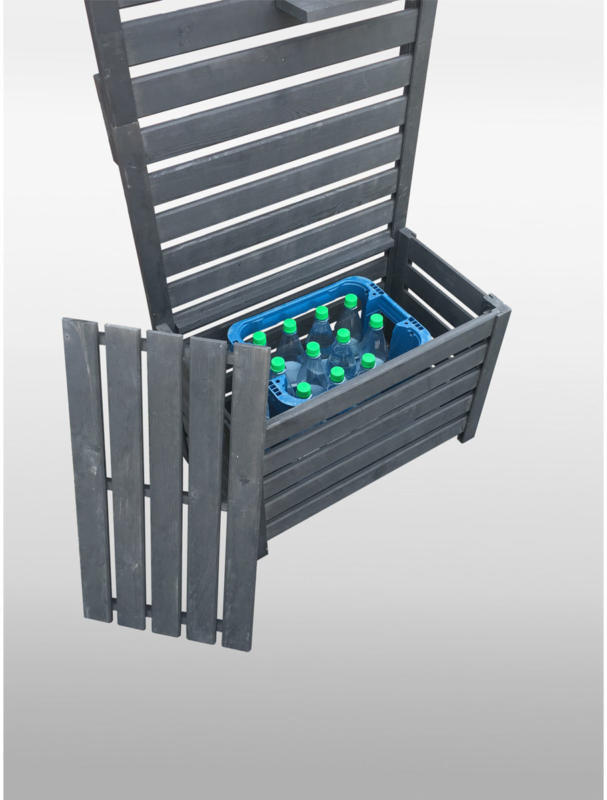 Spaliersichtschutz mit Staukasten