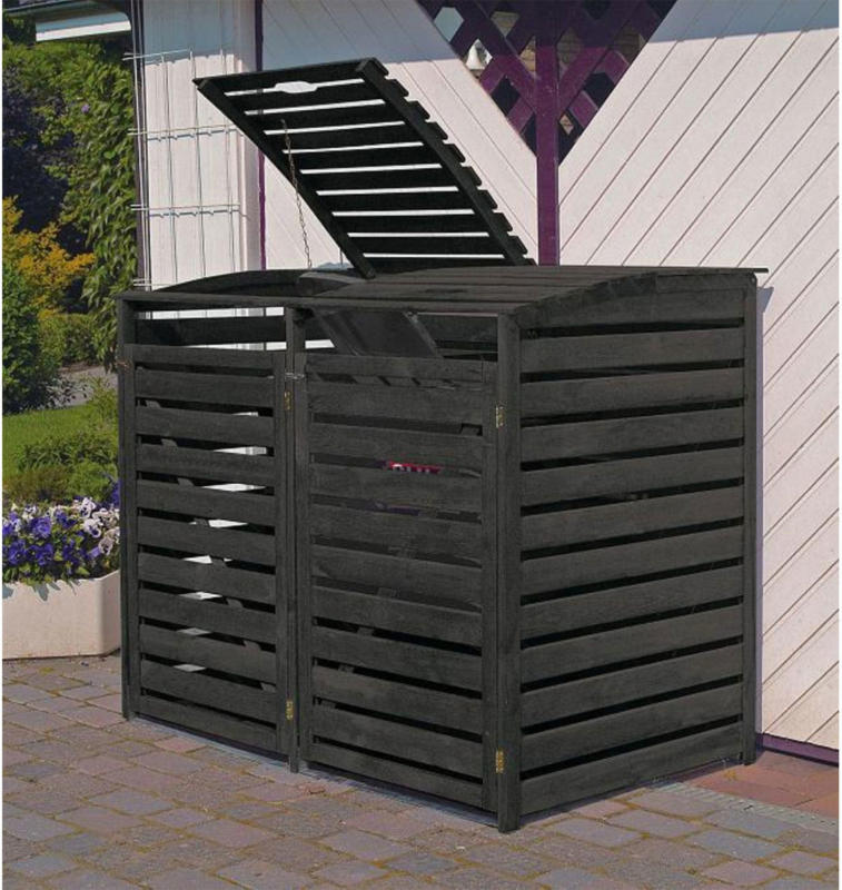 Mülltonnenbox „Vario III“ für 2 Tonnen, anthrazit