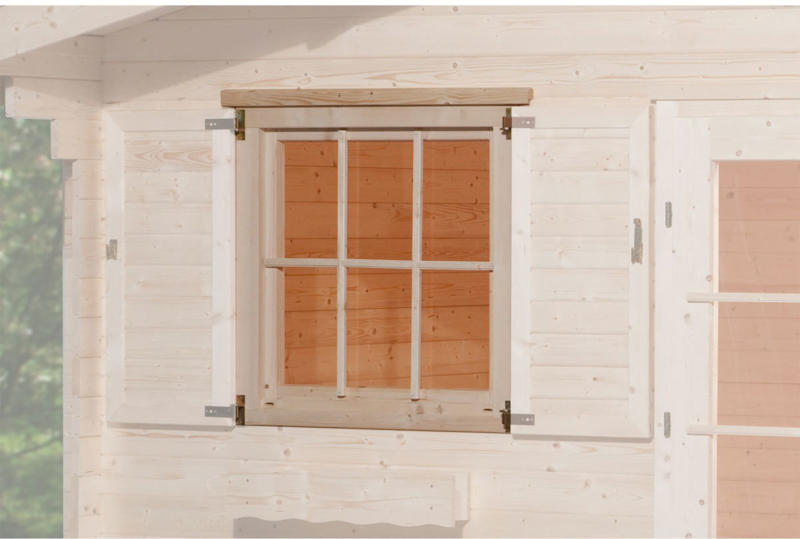 Einzelfenster für Gartenhaus „45 mm“, 91x91 cm