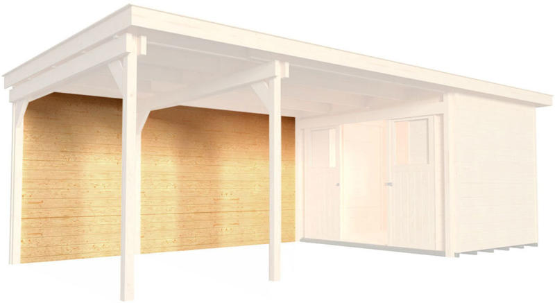 Rückwand für Gartenhaus „126/172“ Anbau 150 cm, natur