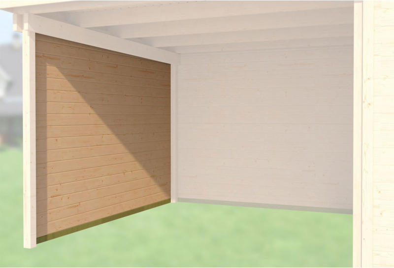 Seitenwand für Gartenhaus „126/172“, 235 cm, natur