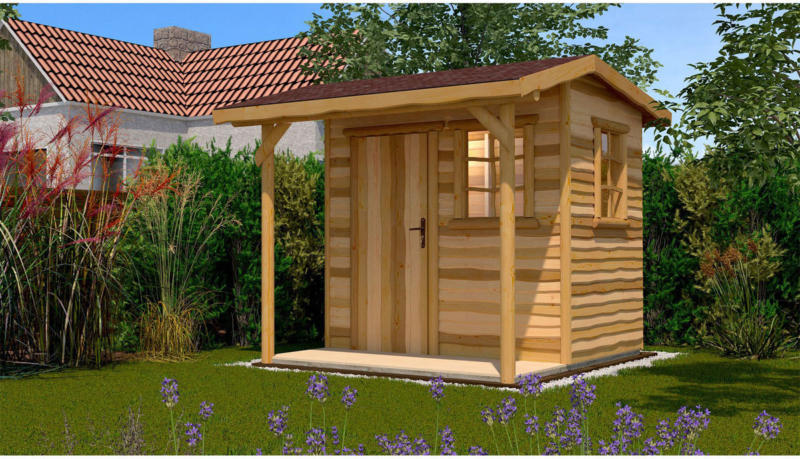 Gartenhaus „820“ Gr.2, natur
