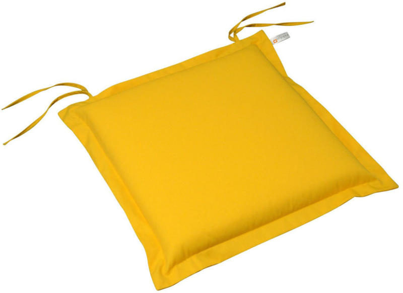Sitzkissen „Premium“, extra dick, Gelb 1x Polsterauflage