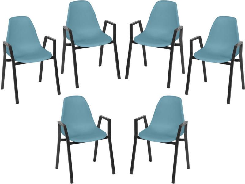 Dining-Set „Windsor/ Mackay“, 5-teilig, petrol