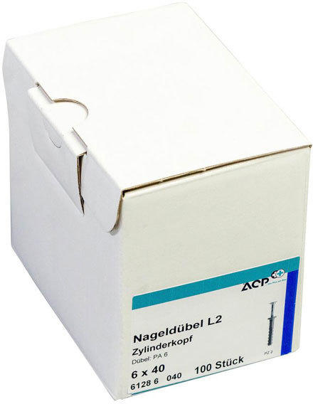 Nageldübel 6x40 mm, 100 Stk