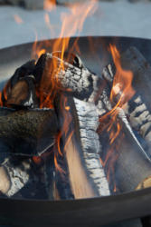 Schwere Feuerschale, 100x33x100 cm 100x33x100 cm