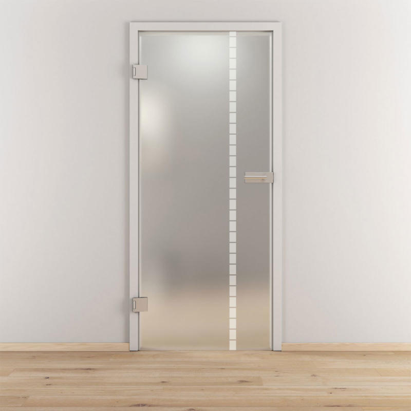Glasdrehtür „NOVA 598“, mattiert, 95,9x197,2cm , Links 95,9 cm | links