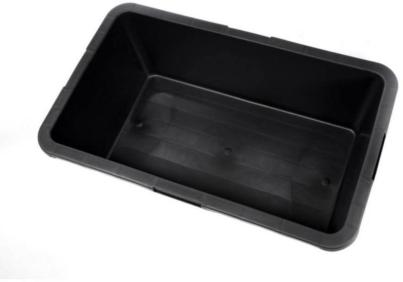 Mörtelkübel 40 L, eckig, schwarz, 5 Stück 40 kg