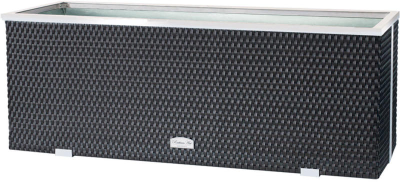 Rattan-Pflanzgefäß 108x39x43 cm, Kunststoff