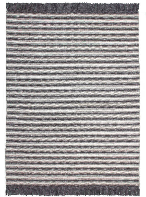 Fransenteppich „Natura 310“, natural/anthrazit 80x150 cm