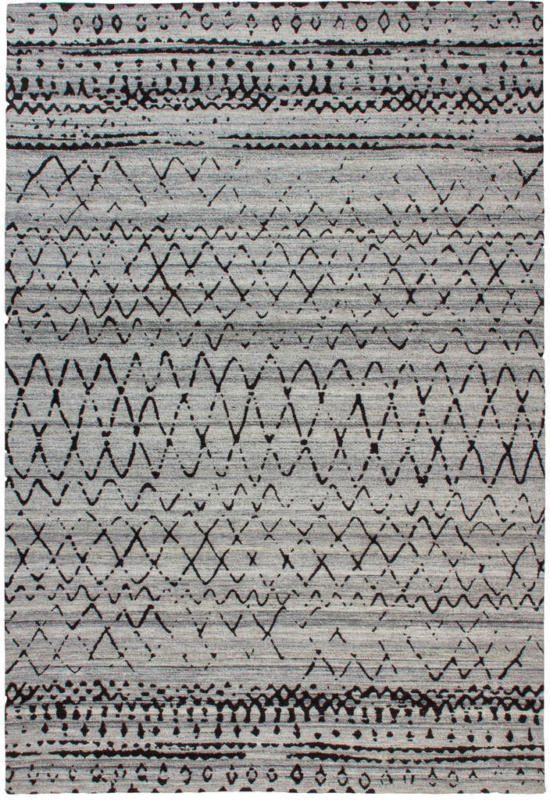 Jacquard-Teppich „Phoenix 113“, natur/grau 80x150 cm